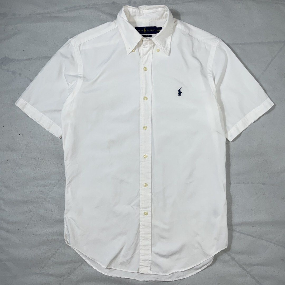 Polo RL Ralph Lauren White Buttondown Large (Category: Tshirts & Polo Shirts ) located in Nasugbu. Submitted by janstuffs.ph (Listing ID 1470495189, Image 1). Description: Pólö RL White Buttondown 💯Legit! Size: Small on tag - fit up to Large Width: 21" Length: 28" Condition: 10/10 Good as new Flaw: NONE Mine: 1980 •Buyer shoulder shipping fee - ship via j&t. •Read details before purchasing..