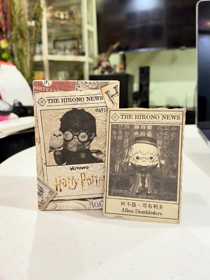 Popmart Hirono x Harry Potter (Category: Designer & Blind Box Toys) located in Santa Rosa. Submitted by yunisuu (Listing ID 1470543834, Image 1). Description: Popmart Hirono x Harry Potter Series - Albus Dumbledore ♡ price: ₱500 ♡ mop: gcash, maribank, bank transfer ♡ mod: Ibc, flash, & sdd ☆ location: laguna ☆ complete inclusion; sealed box & foil ☆ can trade to Draco Malfoy.
