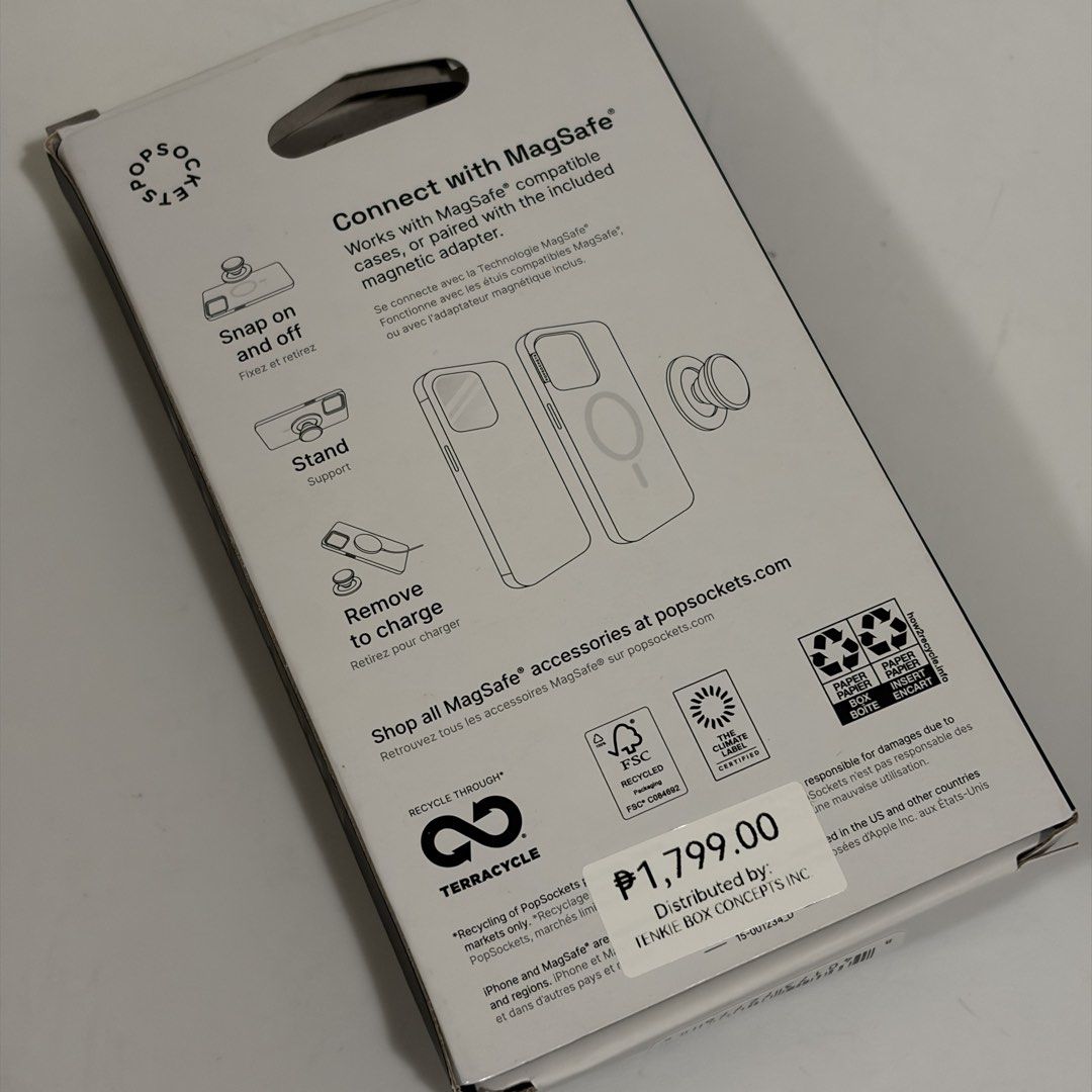 Popsockets Magsafe (Category: Mounts & Holders) located in Paranaque City. Submitted by gingershoppe (Listing ID 1470376687, Image 2). Description: Popsockets Magsafe.