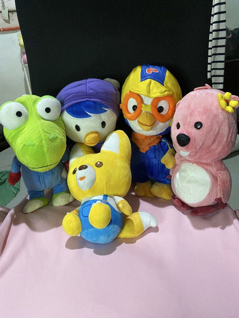 Pororo and Friends Bundle Plushies (Category: Plushies & Soft Toys) located in Guagua. Submitted by toy_corner (Listing ID 1470503524, Image 1). Description: No issue Pampanga loc MOP: Gcash J&t courier.