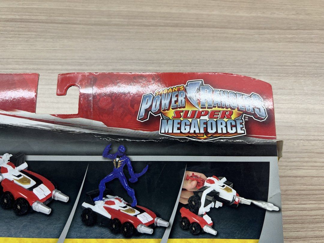Power Rangers Printmaking Power Rangers Super Megaforce Delta Runner Zord and Blue Ranger Figure ...