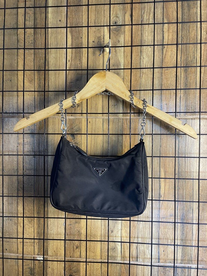 Prada nylon small bag (Category: Luxury Bags & Wallets) located in Pateros City. Submitted by toogood.mnl (Listing ID 1470529248, Image 2). Description: Prada nylon bag Complete tags No issue Excellent condition .