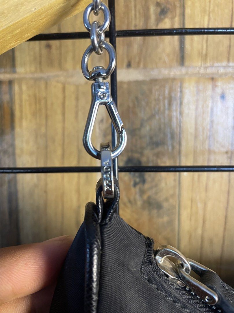 Prada nylon small bag (Category: Luxury Bags & Wallets) located in Pateros City. Submitted by toogood.mnl (Listing ID 1470529248, Image 3). Description: Prada nylon bag Complete tags No issue Excellent condition .