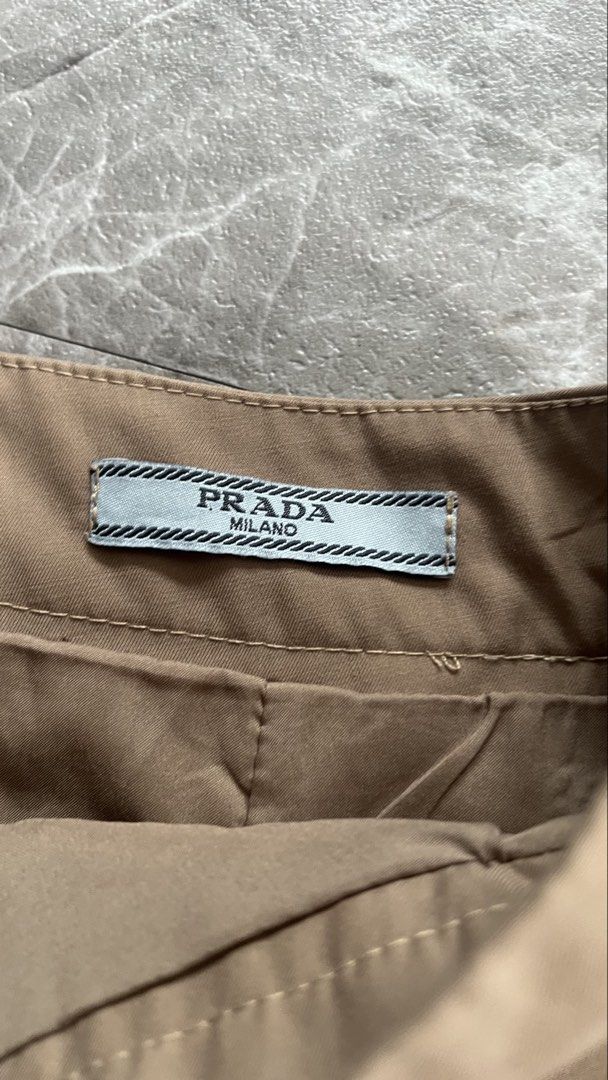 Prada Skirt Chino (Category: Skirts) located in Manila. Submitted by reclaim.13 (Listing ID 1470476711, Image 3). Description: Prada Skirt Chino - medium - 27 Waist, 33 Length - Excellent Condition - No issue.