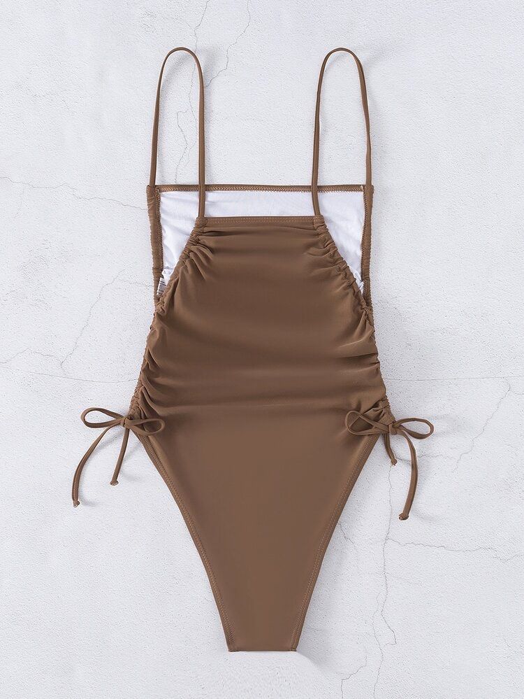 Pre-loved One-Piece Hi-cut Swimsuit (Category: Bikinis & Swimsuits) located in Las Pinas. Submitted by kathybianca (Listing ID 1470471731, Image 3). Description: ‼️ the swimsuit is washed thoroughly, but I highly encouraged to wash again before use. - used once - with padding and pad slot RFS: -Decluttering .