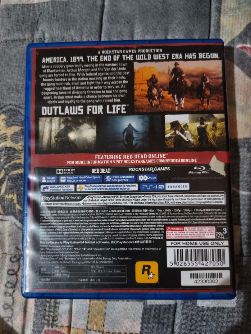 Ps4 Red Dead Redemption II (Category: PlayStation) located in Caloocan City. Submitted by charlsmark (Listing ID 1470433920, Image 2). Description: Selling my Red Dead Redemption 2 (RDR2) for PS4 🎮 Experience an amazing open-world adventure with a great storyline and exciting gameplay. Perfect for gamers who enjoy action, exploration, and adventure. 💰 Price: ₱9000 🎮 Platform: PS4 📀 Original game disc 📩 Message me for inquiries!.