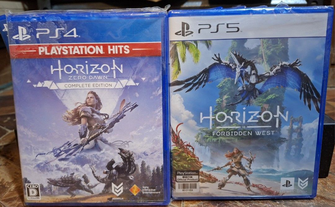 PS4/PS5 Horizon Zero Dawn & Forbidden West SET (Category: PlayStation) located in Bulacan. Submitted by buymystuff.doit (Listing ID 1470540531, Image 1). Description: Price: 2k Php Condition: Forbidden West: new and sealed Zero Dawn: used, like new Absolutely Authentic. No bootleg garbage here. Meetups ONLY within Marilao, Bulacan area. Shipping via Lalamove or JRS. NO COP. COD only available via Lala (buyer books rider) or meetup. Buyer shoulder