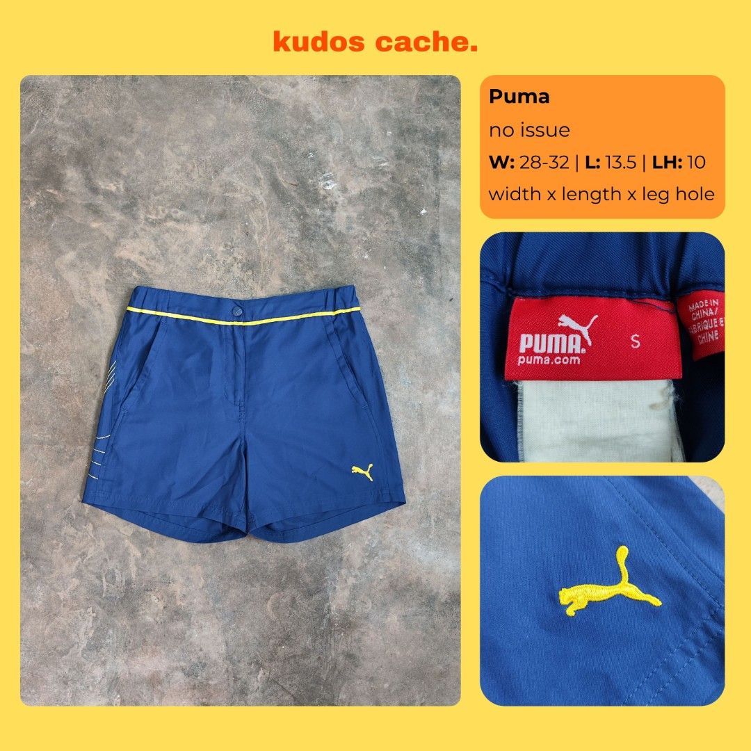 Puma Athletic Shorts (Category: Shorts) located in Rosales. Submitted by kudoscache (Listing ID 1470441924, Image 1). Description: - Brand: Puma - Waist: 28-32 | Length: 13.5 - Color: Blue - slightly nego payment: maribank / gotyme courier: J&T.