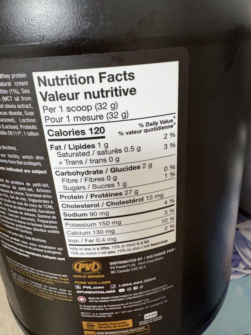Protien Pill PVL ISOGOLD 100% Whey Protein Isolate, Health & Nutrition, Health ...