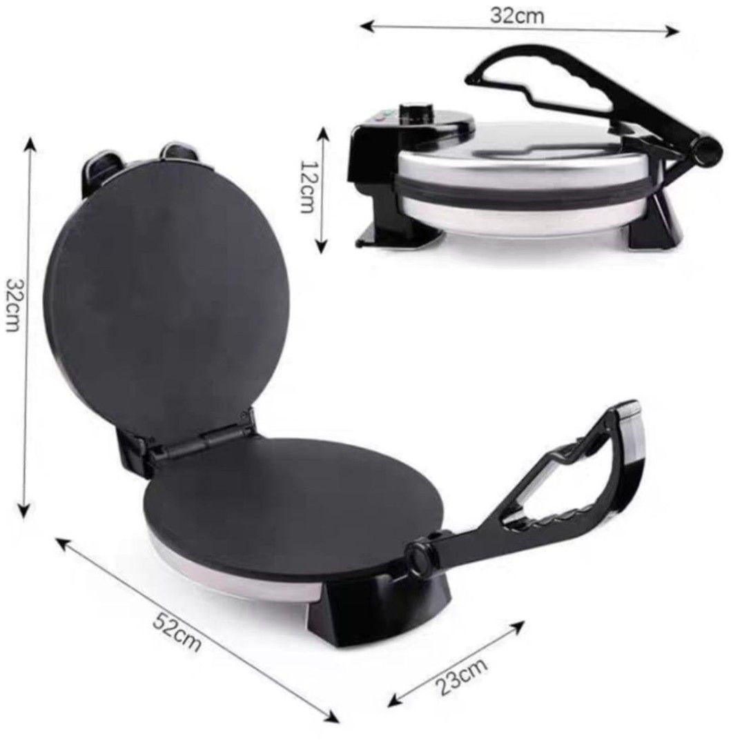 R.509 1800W Electric Roti Maker Tortilla Press, 家庭電器, 廚房電器, 榨汁機及攪拌機 ...