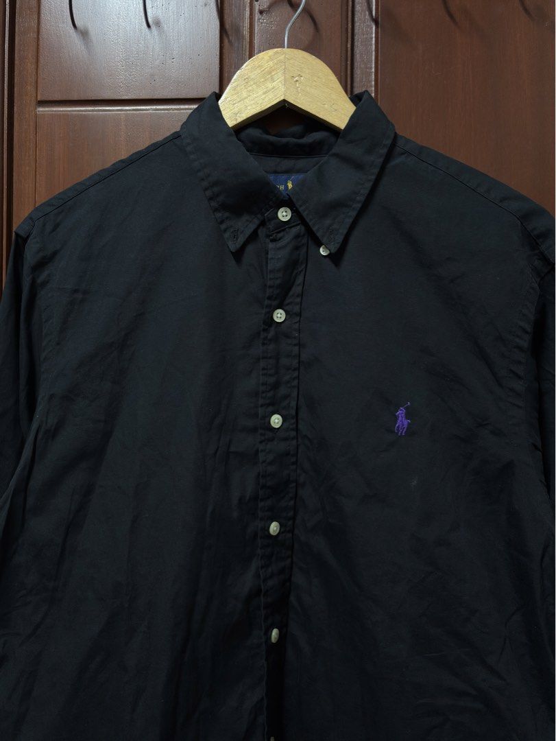 Ralph Lauren Black Longsleeve Polo (Category: Formal Shirts) located in Davao. Submitted by workmensph (Listing ID 1470531540, Image 2). Description: Size L-XL 22.5” x 31” Excellent Condition.