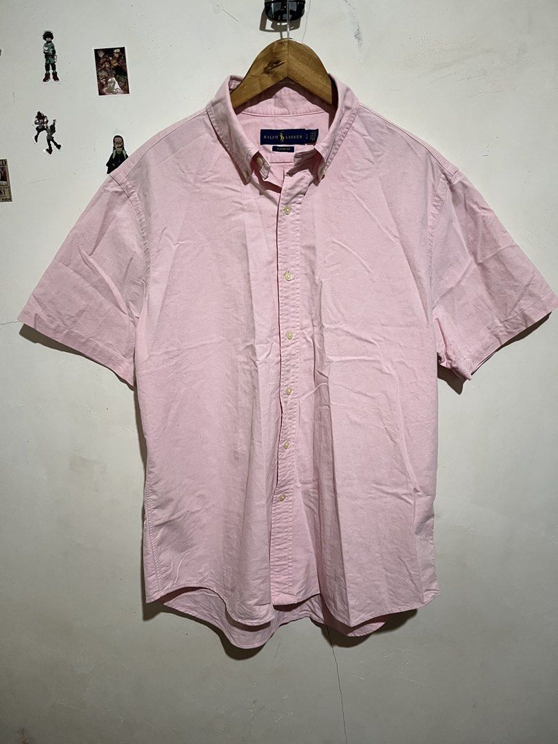 Ralph lauren button down short sleeve (Category: Formal Shirts) located in San Francisco. Submitted by dckim_19 (Listing ID 1470512627, Image 1). Description: Excellent condi No issue Width: 23.5 Length 29 - 30.