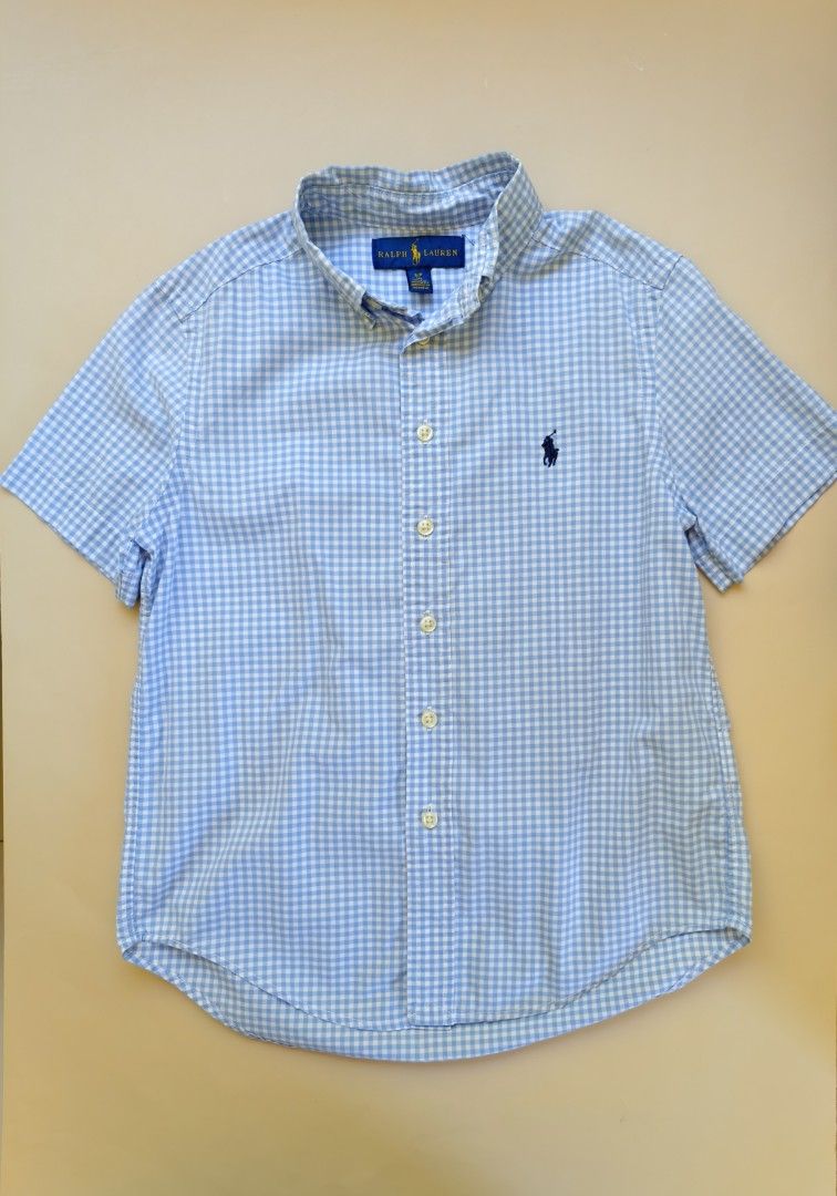 Ralph Lauren Gingham polo 8yo (Category: Babies & Kids Fashion) located in Cebu City. Submitted by little_mush.room (Listing ID 1470412970, Image 1). Description: preloved RL gingham poplin polo size : 8yo .