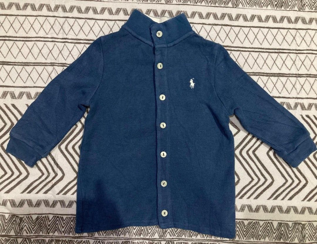 Ralph lauren long-sleeve button-down (Category: Babies & Kids Fashion) located in General Santos City (Dadiangas). Submitted by amorhesthrift (Listing ID 1470526561, Image 1). Description: Good to new condition Size-12M free shipping.