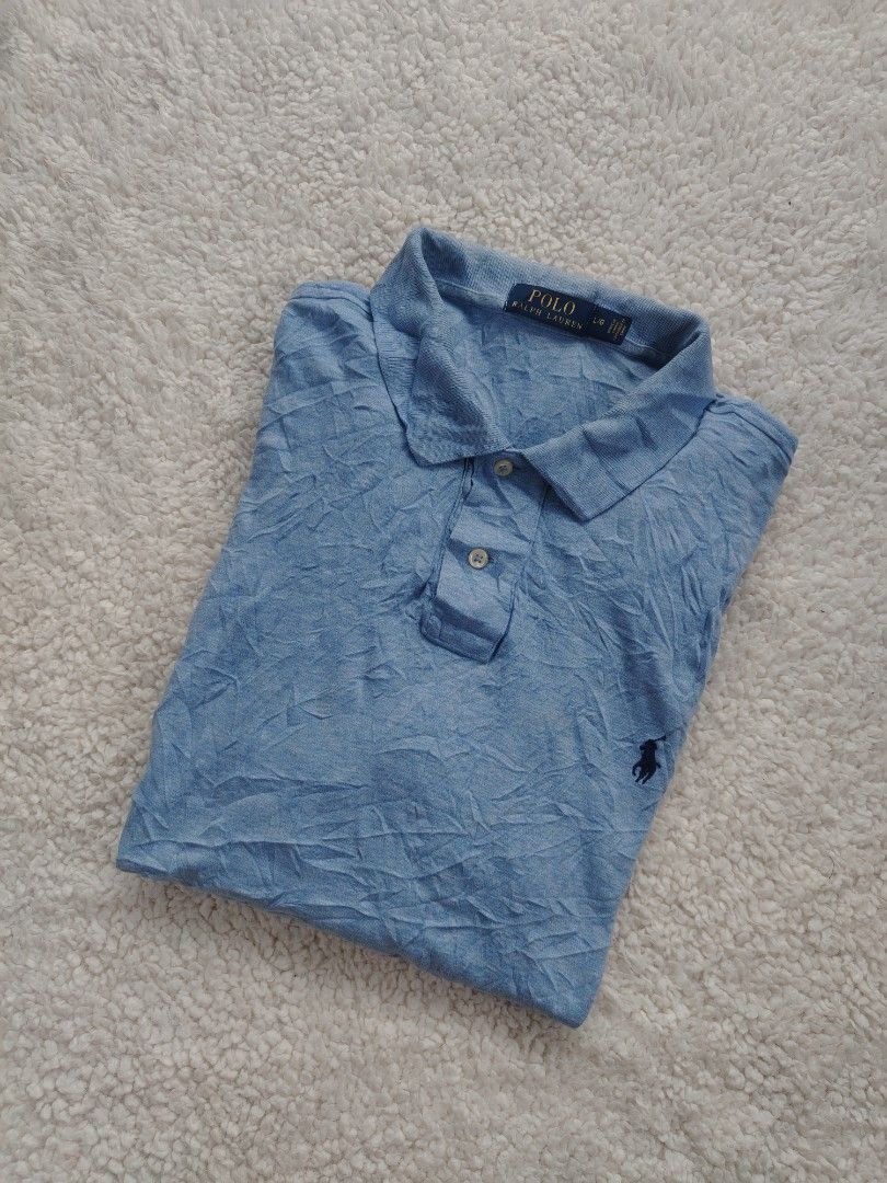 RALPH LAUREN POLO SHIRT (Category: Tshirts & Polo Shirts ) located in Don Carlos. Submitted by thriftnidodong_23 (Listing ID 1470478505, Image 2). Description: SIZE LARGE W 22 L 26 F 28.5B EXCELLENT TO NEW CONDITION COLOR RATE 9.8.
