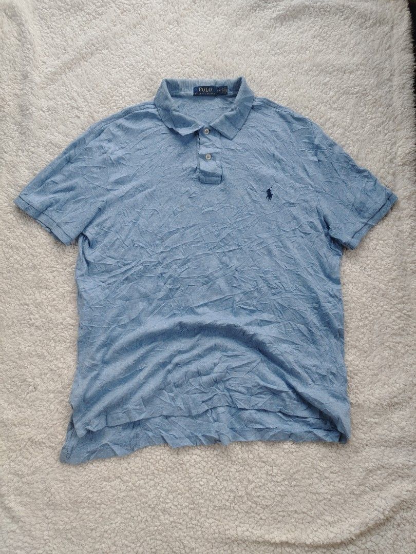 RALPH LAUREN POLO SHIRT (Category: Tshirts & Polo Shirts ) located in Don Carlos. Submitted by thriftnidodong_23 (Listing ID 1470478505, Image 3). Description: SIZE LARGE W 22 L 26 F 28.5B EXCELLENT TO NEW CONDITION COLOR RATE 9.8.