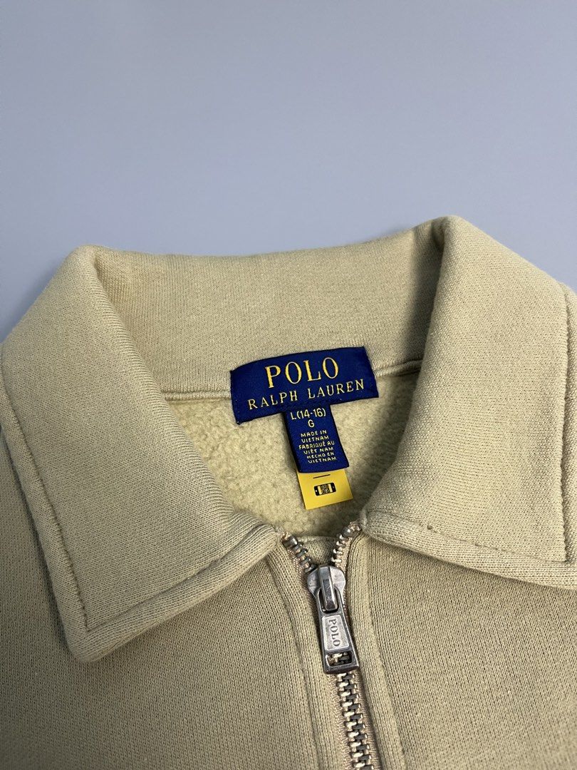 Ralph Lauren Quarter Zip Sweatshirt (Category: Coats, Jackets and Outerwear) located in Balanga. Submitted by itzmecelestial (Listing ID 1470528331, Image 3). Description: 🌸 RL QZIP (authentic scannable qr code) Size: S Dimes: 19.5x25 Color rate:10/10 Issue: Mending sa back waistband 𝑴𝑶𝑷: GCash 𝑴𝑶𝑫: Jnt ONLY -NO COD/NO COP | PAYMENT FIRST POLICY. -No rush shipping. -No deleting/editing of bids, No return/No exchange mag basa muna before bu