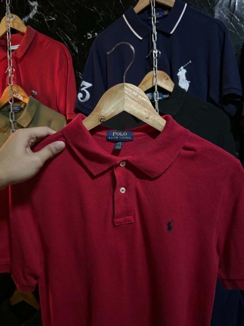 Ralph Lauren red polo shirt (Category: Tshirts & Polo Shirts ) located in Talisay. Submitted by poloem (Listing ID 1470514592, Image 1). Description: 18x26 No issues.