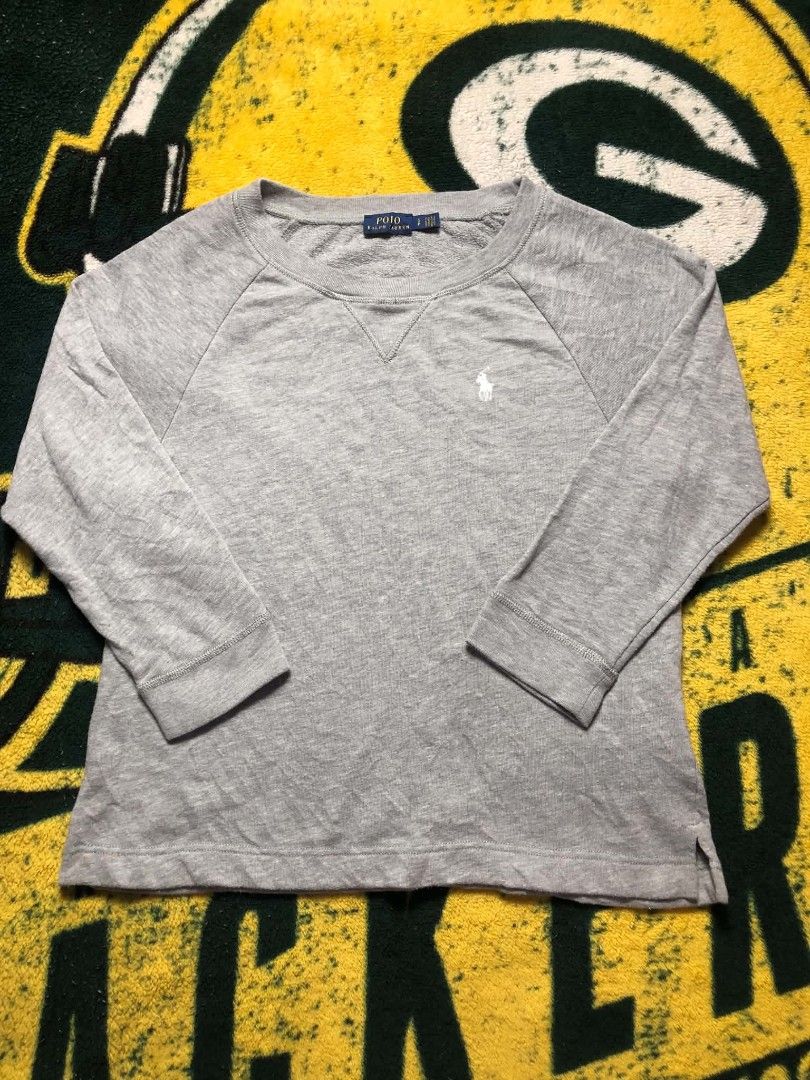Ralph Lauren side logo Design crew neck long sleeves Jacket (Category: Coats, Jackets and Outerwear) located in Manila. Submitted by wildowl_054d35 (Listing ID 1470540982, Image 1). Description: size small excellent condition authentic women's Gold tag.