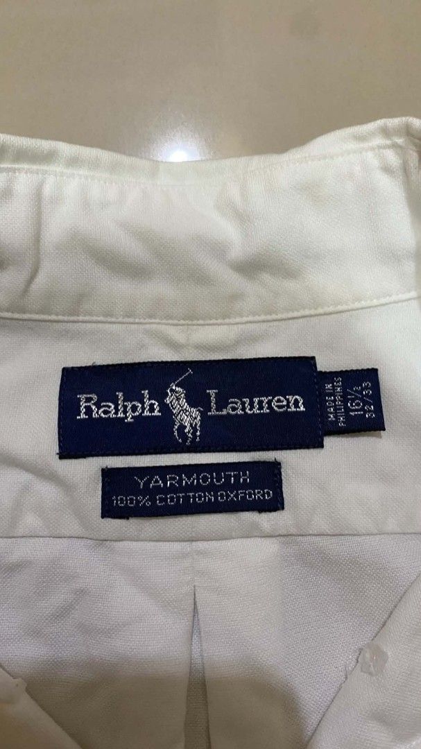 Ralph Lauren Yarmouth White (Category: Formal Shirts) located in Nagcarlan. Submitted by livehorse.542a4e (Listing ID 1470461518, Image 3). Description: - Brand: Ralph Lauren Yarmouth - Style: Long sleeve button-down shirt - Dimes:31X25 - Color: Classic wh - Condition:10/10 - No issue ganda neto.