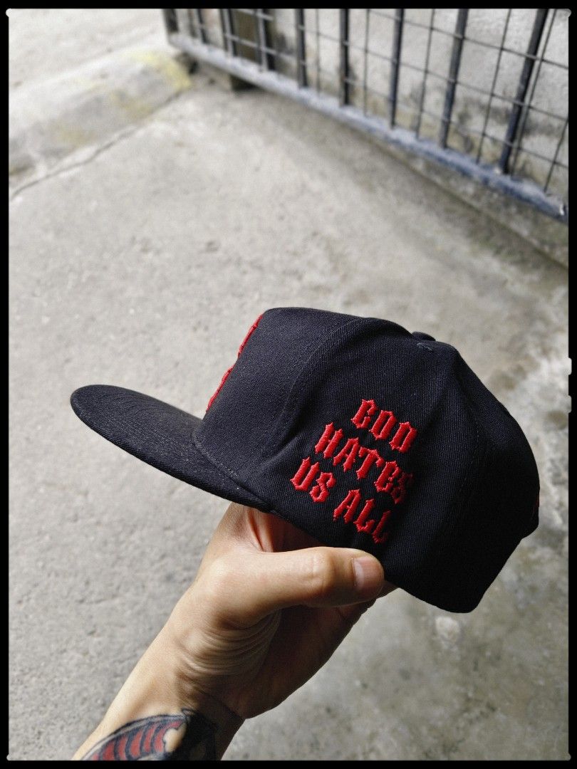 Rebel8 x Slayer (Category: Caps & Hats) located in Manila. Submitted by spitecvlt (Listing ID 1470447212, Image 2). Description: FOR SALE ONLY. Rebel8 collaboration with Slayer AS NEW CONDI 5K FIRM RARE & LIMITED! 2020 release..