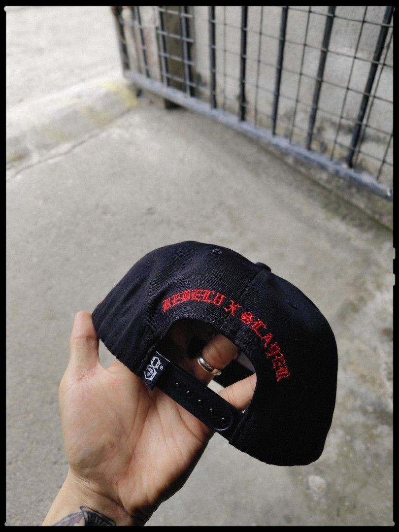 Rebel8 x Slayer (Category: Caps & Hats) located in Manila. Submitted by spitecvlt (Listing ID 1470447212, Image 3). Description: FOR SALE ONLY. Rebel8 collaboration with Slayer AS NEW CONDI 5K FIRM RARE & LIMITED! 2020 release..