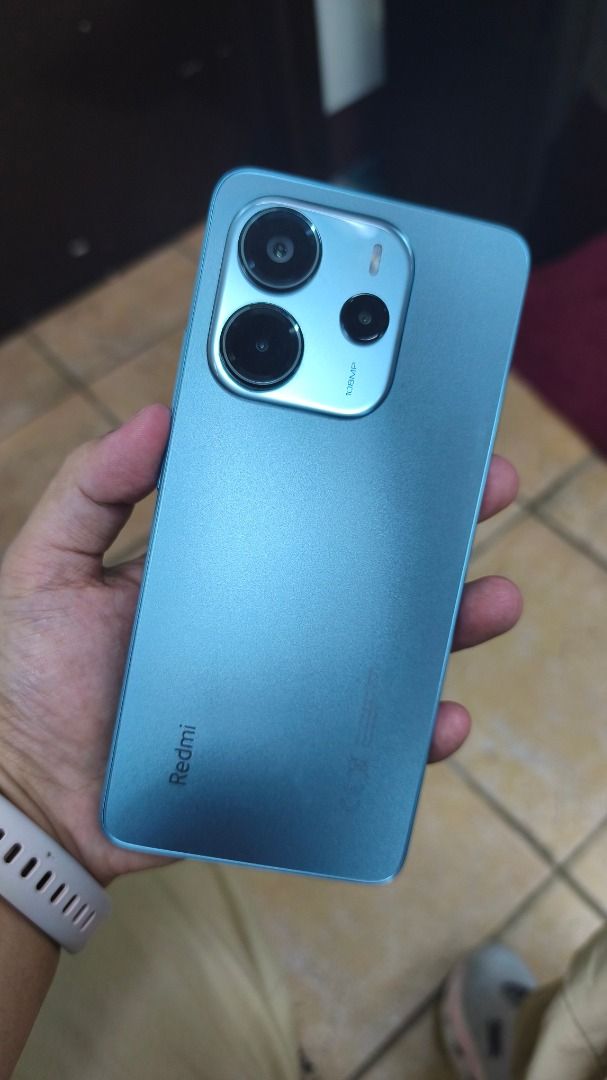 Redmi Note 14 4G (Category: Xiaomi) located in Quezon City. Submitted by sunnybunny29 (Listing ID 1470374981, Image 2). Description: FOR SALE REDMI NOTE 14 4G (8/128) Ocean Blue Bought May 2025 Selling unit and original case only Original price: 8,499 Selling: 5,000 RFS: Hindi na nagagamit, backup phone na lang Battery health: 96% All buttons working Fingerprint working No history of repair No issues Test all you want Meetup only: SM North, UP Di