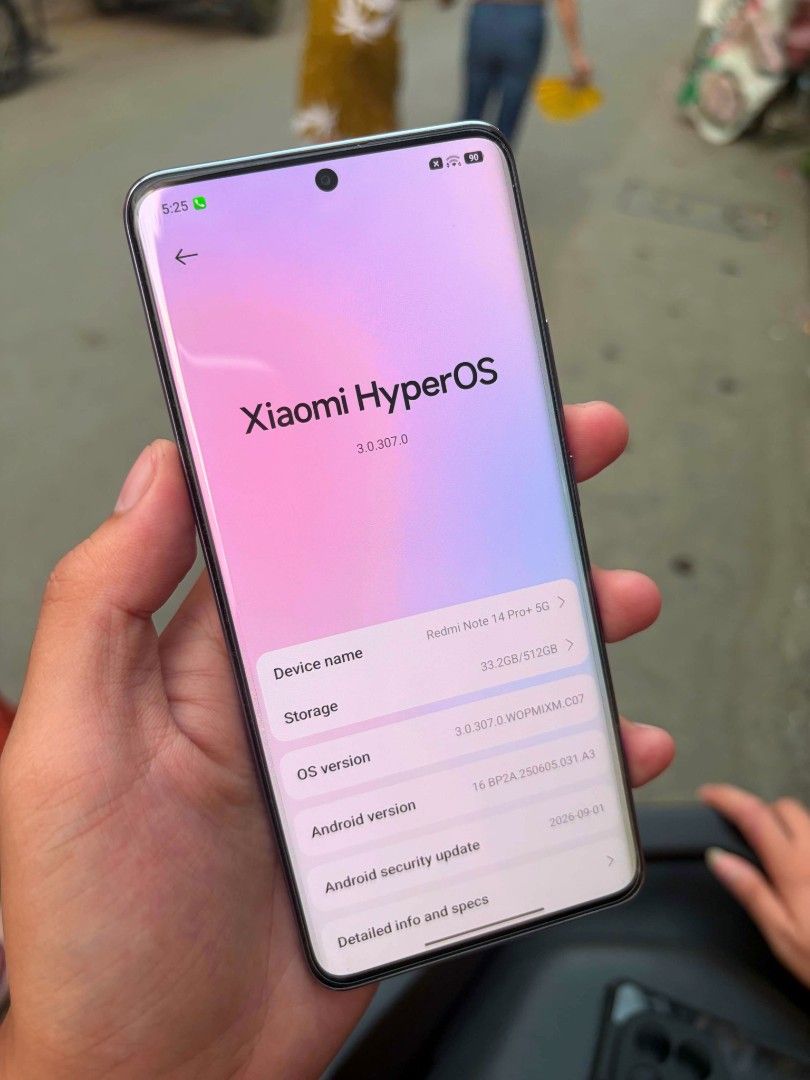 Redmi Note 14 Pro Plus 5G (Category: Xiaomi) located in Rizal. Submitted by lawrencervra (Listing ID 1470362748, Image 2). Description: Redmi Note 14 Pro + 5G 12/512 variant in good condition/ presentable/ makinis pa no history of repair inclusions: unit, case & orig 120W xiaomi charger issue: has minimal amoled faint marks. not noticeable during normal used/ doesnt affect performance. loc: san mateo rizal.