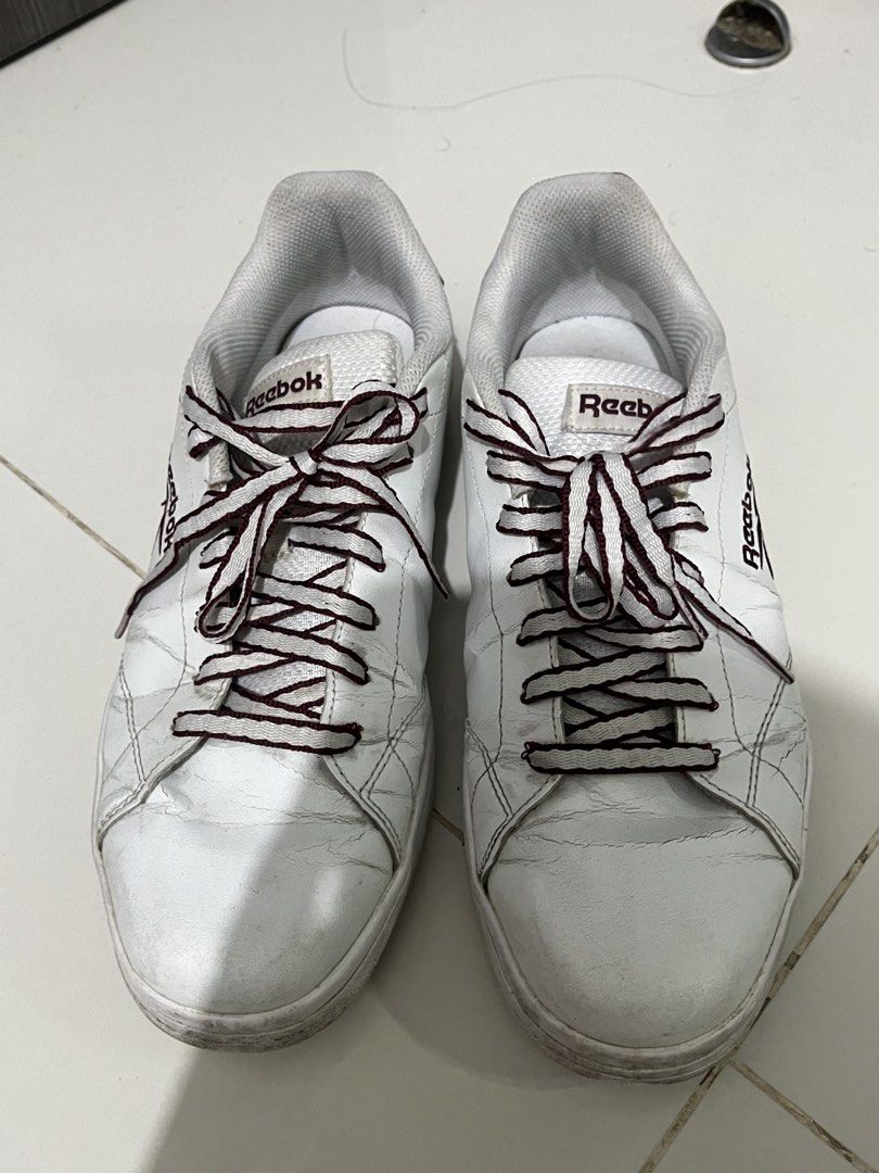 Reebok White Sneakers (Category: Sneakers) located in Manila. Submitted by ljumendoza (Listing ID 1470435008, Image 2). Description: US 10 Heavily Used Rfs: di na nagagamit Negotiable.
