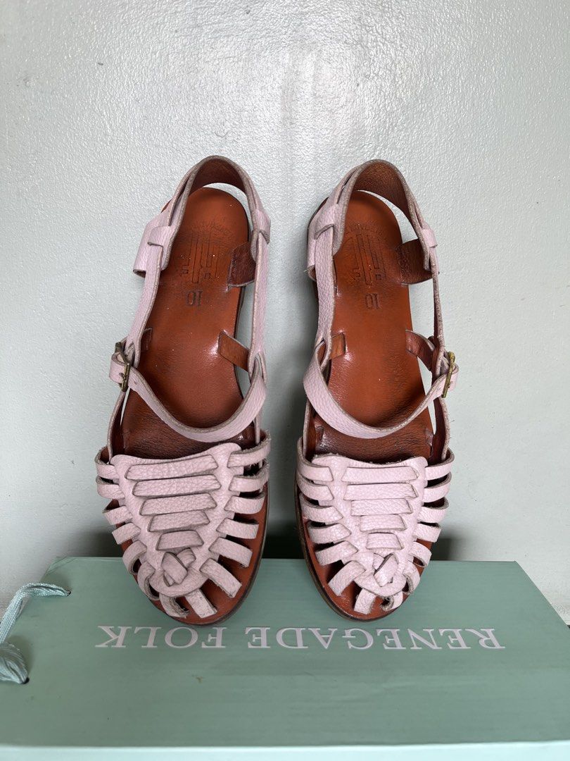 Renegade Folk Formation Sandals (Category: Flats & Sandals) located in Quezon City. Submitted by sustainable.sarah (Listing ID 1470351738, Image 1). Description: Formation size 10 In cm: Length 26cm Width 8.8 Nude color (but its more pink) See pics for condition of the product.