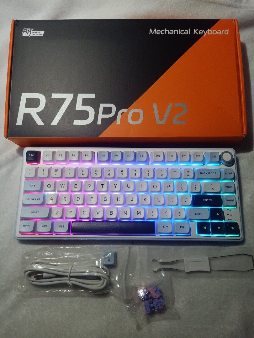 RK Royal Kludge R75Pro V2 Mechanical Keyboard (Category: Computer Keyboard) located in Pasay City. Submitted by jomel.jay.ariate (Listing ID 1470462000, Image 3). Description: You can also message me on Facebook: Jomel Jay Ariate Brand New / Factory Sealed PRICE IS FIXED Loc: PASAY CITY BUENDIA TAFT Test as much as you want on meetup or pickup Meetup at LRT or MRT Stations Also available for Pickup or Delivery Via lalamove, Grab, etc... Buyer Boo