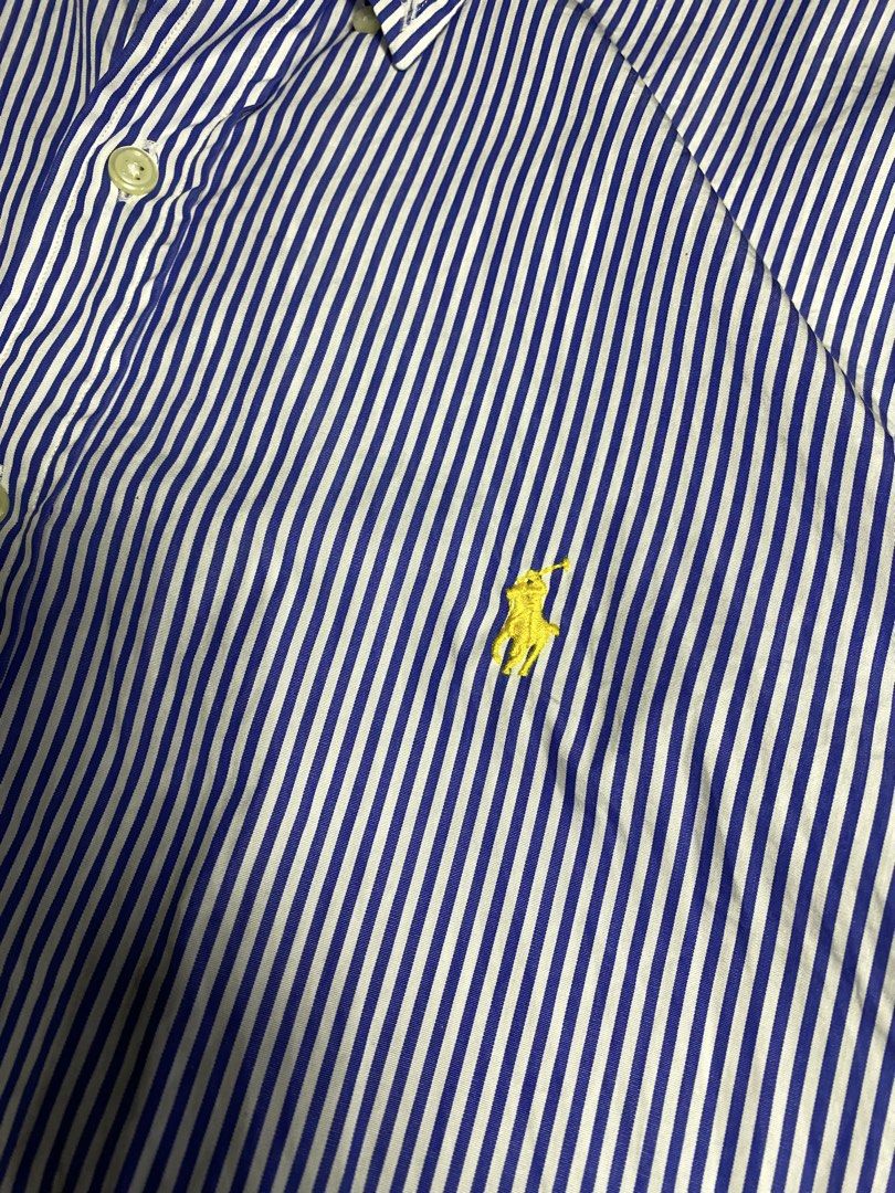 RL button down collar striped (Category: Tshirts & Polo Shirts ) located in Trento. Submitted by rappiboy121322 (Listing ID 1470460385, Image 3). Description: RL button down collar striped As new condition No issue Large on tag Dimes: 22x30 9.8/10 colorate 1500 free shipping.
