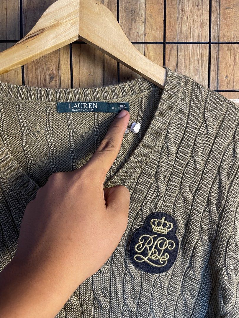 RL knitted long sleeve (Category: Sets & Coordinates) located in Pateros City. Submitted by toogood.mnl (Listing ID 1470524927, Image 2). Description: RL knitted long sleeve W-23 L-29 No issue Excellent condition .