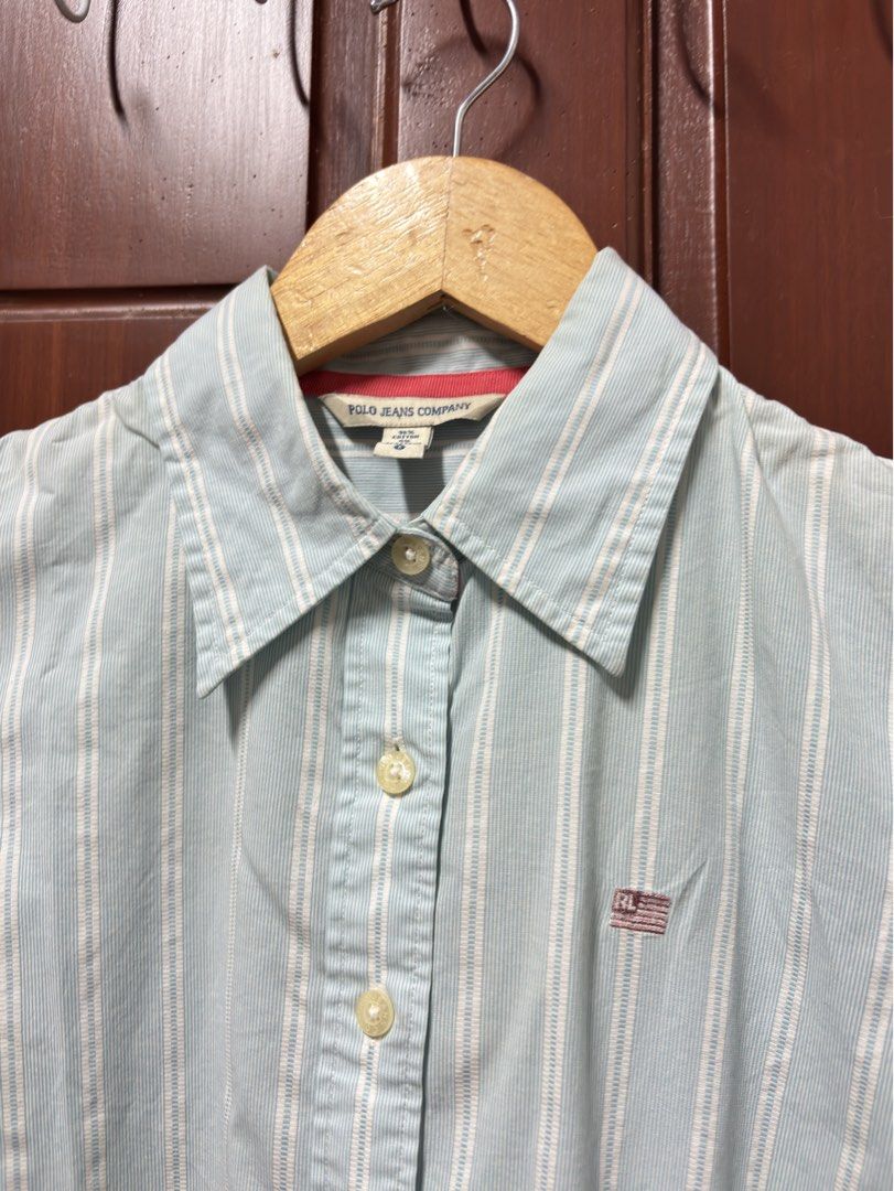 RL Polo Jeans Company Polo (Category: Longsleeves) located in Davao. Submitted by workmensph (Listing ID 1470535258, Image 2). Description: Size Small 18” x 23” Very Good Condition Issue: pinhole.