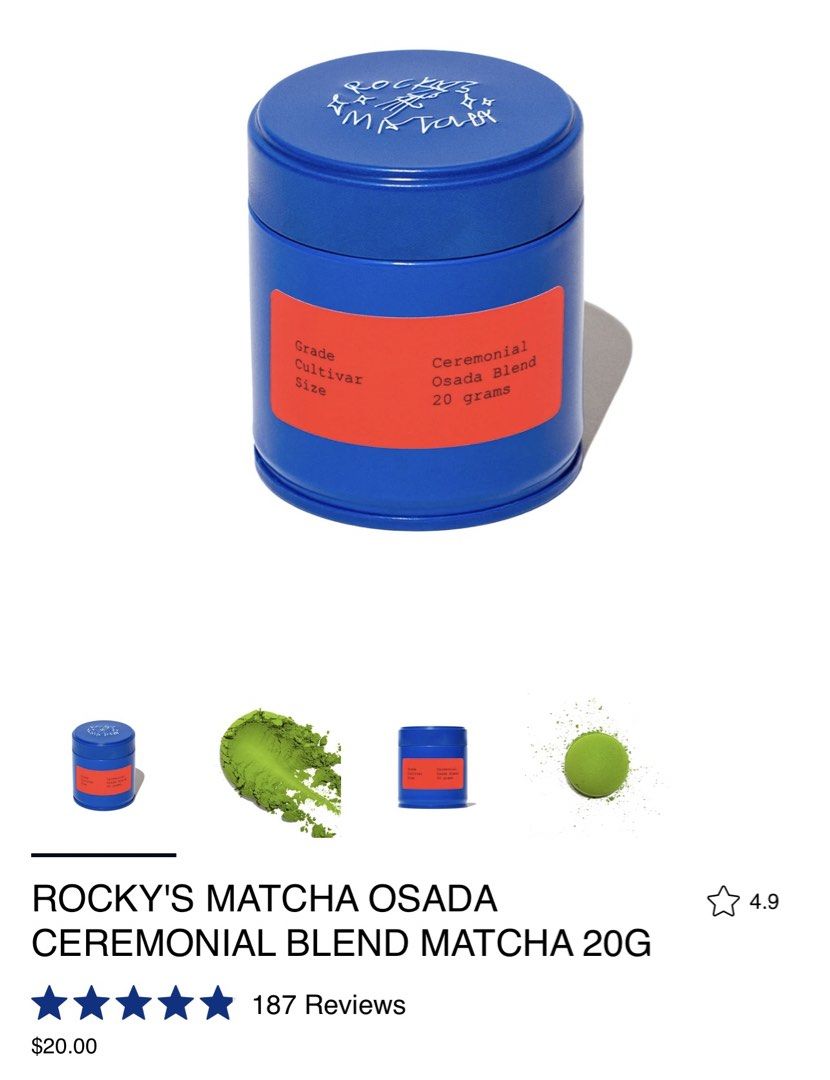 Rocky’s Matcha Osada (Category: Beverages) located in Batangas. Submitted by britbela (Listing ID 1470509826, Image 2). Description: 1 STOCK LEFT !.