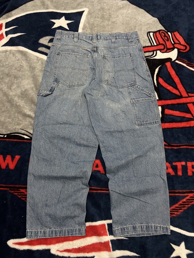 Route 66 Carpenter Denim Jeans Light Wash (Category: Jeans) located in Tanza. Submitted by 1954_street (Listing ID 1470379111, Image 1). Description: CRAPENTER PANTS 36 waist 40 length 10 leg opening minor fade marks 500 - Brand: Route 66 - Style: Carpenter denim jeans / Utility style - Wash: Light blue - Size: 36x30 - Fit: Relaxed fit through the leg - Features: Side hammer loop, tool pockets, standard belt loops, and zip fly with button closure