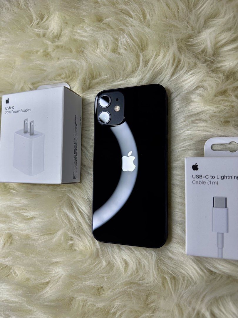 RUSH IPHONE 12 MINI 128GB OPENLINE NO ISSUE FOR SALE!!! (Category: iPhone 12 Series) located in Rodriguez. Submitted by yukim.0 (Listing ID 1470532276, Image 2). Description: IPHONE 12 MINI 128GB (BLACK) • No issue • Factory Unlocked (No Sim Restriction) • 96% Battery Health (Original Battery) • All Working • No History of Repair • Working iCloud, Face ID & True Tone • Presentable and Smooth Performance Comes With: • Unit • Unused 20W Adapter • U