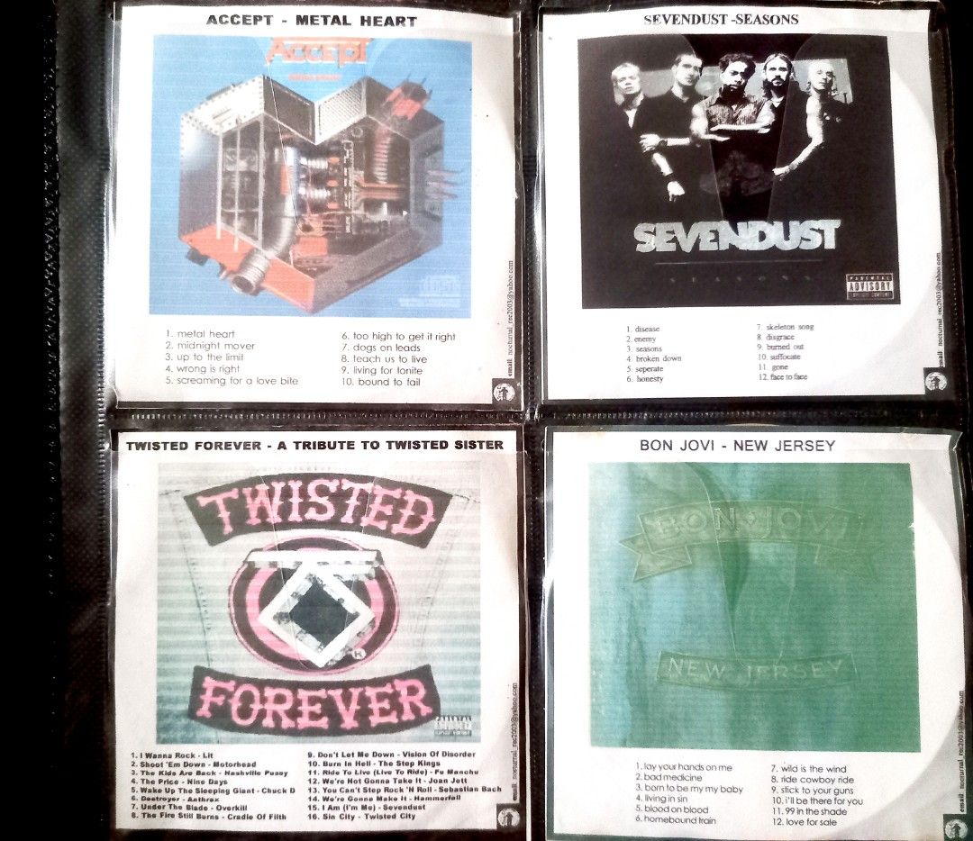 RUSH Sale Tower Recto Metal CDs Bundle (CD-R/Burn) (Category: CDs & DVDs) located in Cainta. Submitted by celob. (Listing ID 1470419302, Image 1). Description: RUSH Sale Tower Recto Metal CDs Bundle (CD-R/Burn) Price: Take All P500 (104CDs) *Bought in early 2000's in cartimar recto (mostly in Nocturnal Store). Mostly metal/glam genre with some compilations. Includes cd holder still in good condition. (Note: Kung bawal itong post paki-delete na la