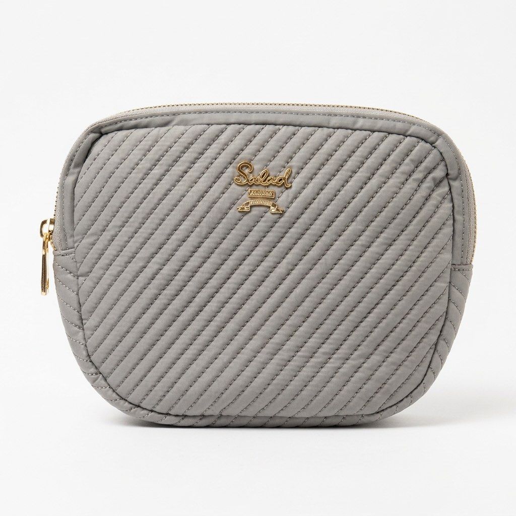 SALAD Gray Quilted Pouch/Clutch (Category: Purses & Pouches) located in Mangaldan. Submitted by janzyvi (Listing ID 1470362961, Image 1). Description: 📌GOOD AS POUCH/CLUTCH (No more sling but with sling slot).