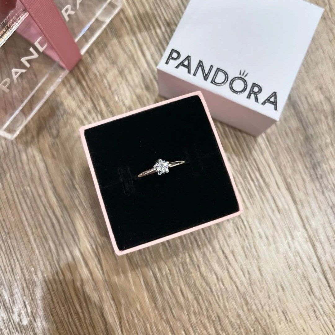 SALE❗Pandora Sparkling Star Ring (Category: Rings) located in Manila. Submitted by badaloves_u (Listing ID 1470402875, Image 3). Description: - 💯 Authentic Pandora with Authenticity ALE marks - FREE Box and Paper bag 🛍️ - ✨ FREE Cleaning to any Pandora Store 🛵 LALAMOVE courier for same day delivery 🚚 J&T provincial courier.