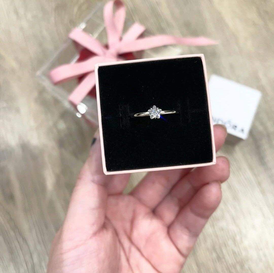 SALE❗Pandora Sparkling Star Ring (Category: Rings) located in Manila. Submitted by badaloves_u (Listing ID 1470402875, Image 1). Description: - 💯 Authentic Pandora with Authenticity ALE marks - FREE Box and Paper bag 🛍️ - ✨ FREE Cleaning to any Pandora Store 🛵 LALAMOVE courier for same day delivery 🚚 J&T provincial courier.