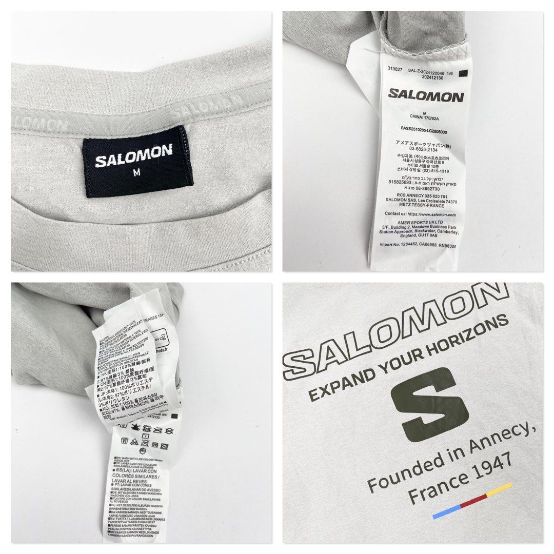Salomon (Category: Tshirts & Polo Shirts ) located in Manila. Submitted by draftdrops (Listing ID 1470369172, Image 3). Description: Super comfy, printed design and excellent condition Width :21 Length :26 Size:large .