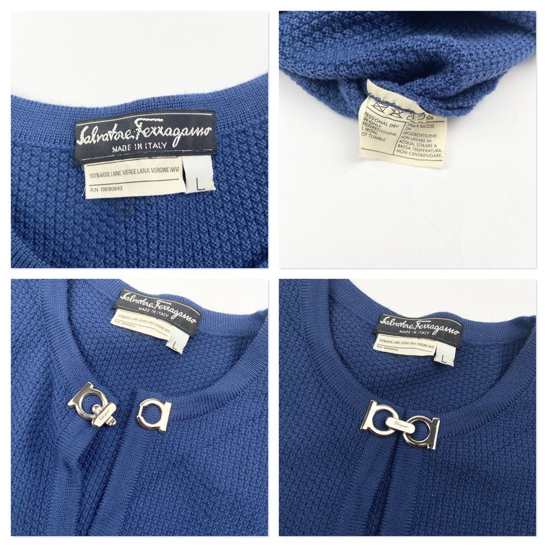 Salvatore (Category: Luxury Apparel) located in Manila. Submitted by draftdrops (Listing ID 1470431149, Image 2). Description: Logo collar design and excellent condition Width :19 Length :23 Size:medium (Womens) .