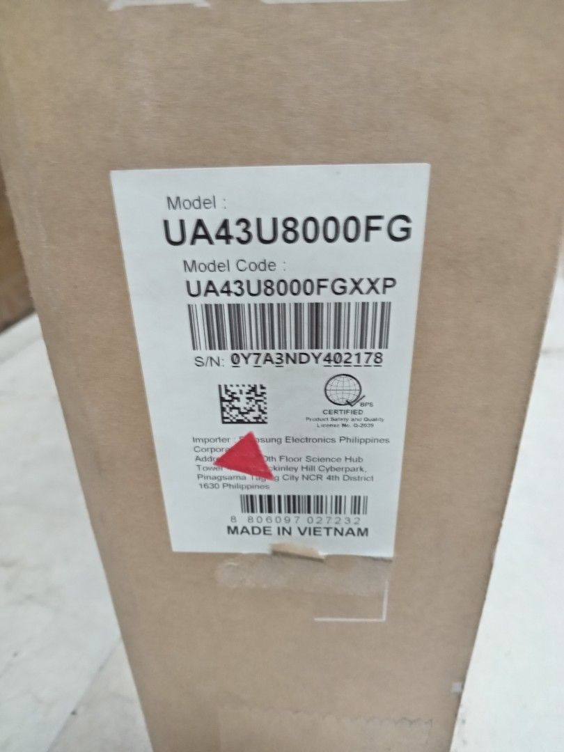 Samsung 43 inch uhd crystal tv (Category: TV) located in Marikina City. Submitted by ryanantonio041882 (Listing ID 1470421207, Image 3). Description: Samsung 43 inch uhd crystal tv Brand new 1 year warranty parts and service Pick up or deliver pwede Loc QC.