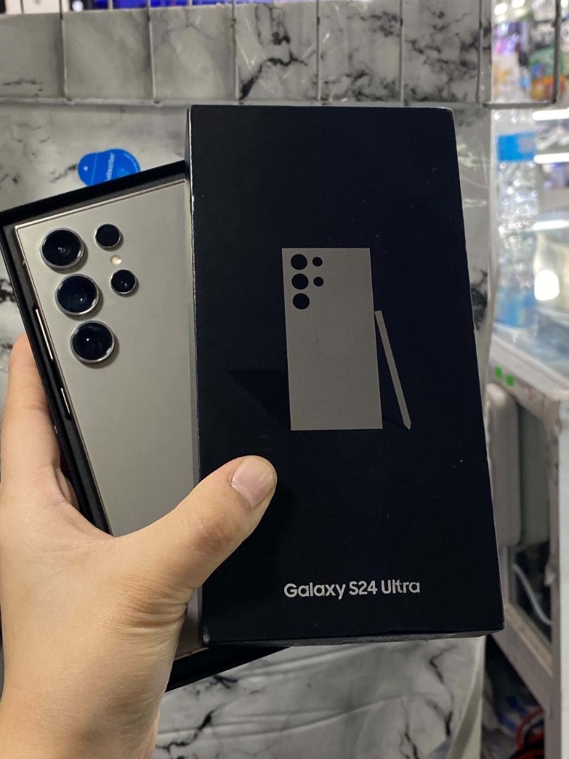 Samsung Galaxy S24 Ultra 256 Titanium Gray (Category: Samsung) located in Pasig City. Submitted by samsungtolentinoph (Listing ID 1470436819, Image 1). Description: For sale only! Samsung Galaxy S24 Ultra 5G (From Smart | NTC Approved) 🏷️ Price list: 256GB - 29,900 🎨 Colors: Titanium Silver (DM for availability) 📦 Package and Condition: Complete with Box • Fully tested • Good as new • No hidden issues • No history of repair • Original S-Pen 🔑