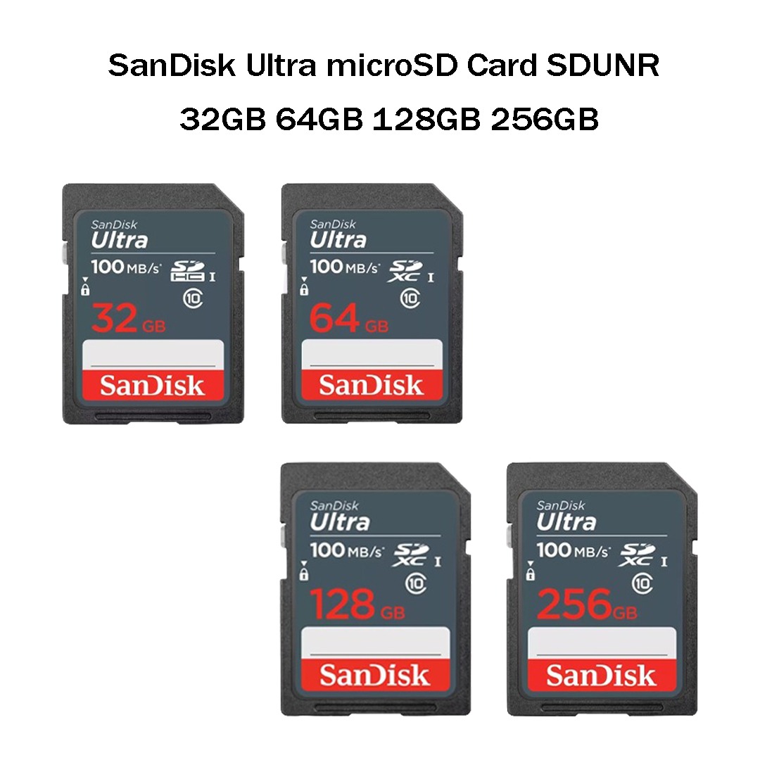 SanDisk Ultra microSD Card SDUNR 32GB 64GB 128GB 256GB, Mobile Phones ...