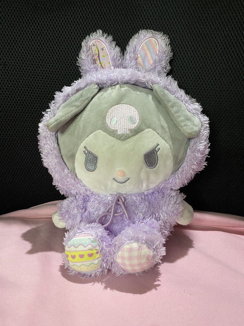 Sanrio Kuromi Easter Edition Plushie (Category: Plushies & Soft Toys) located in Guagua. Submitted by toy_corner (Listing ID 1470507122, Image 2). Description: Issue: Cut etiketa Sold as is Pampanga loc J&T courier MOP: Gcash .