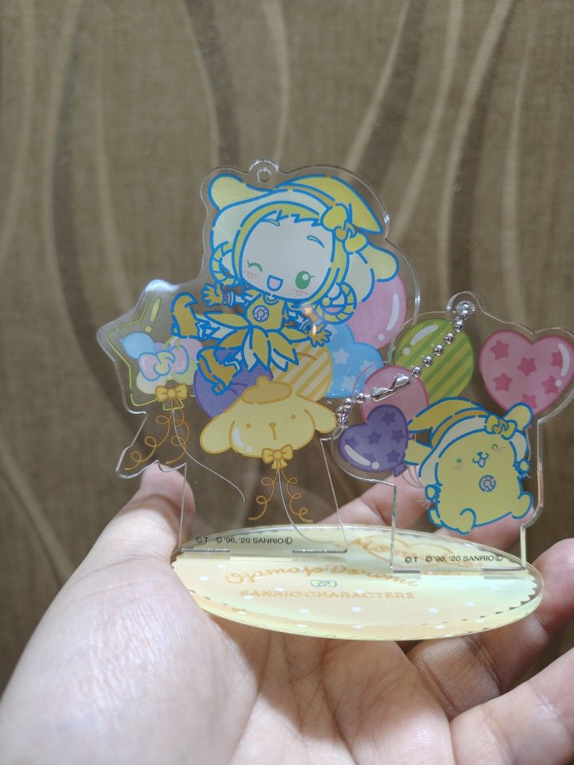 Sanrio Pompompurin Acrylic Display and Charm (Category: Plushies & Soft Toys) located in Santa Rosa. Submitted by mmps249.1 (Listing ID 1470514164, Image 1). Description: Crossposted Mine now, pay now shipping courier: JRS only Gcash payment upon order No reservations.