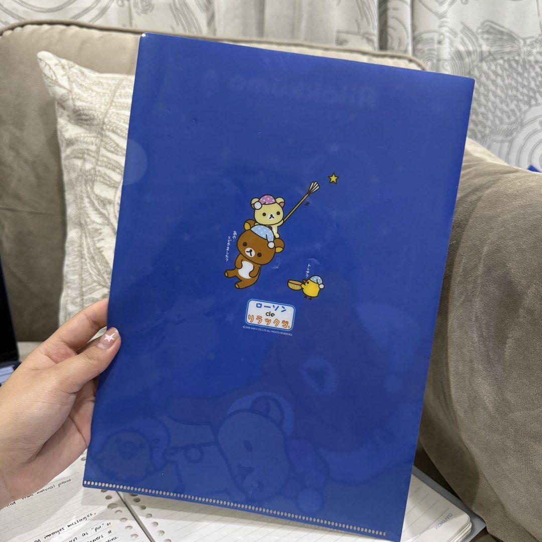 san-x rilakkuma a4 file folder (Category: Stationery & School Supplies) located in Iba. Submitted by drewychewy (Listing ID 1470517300, Image 2). Description: mop: gcash mod: j&t.