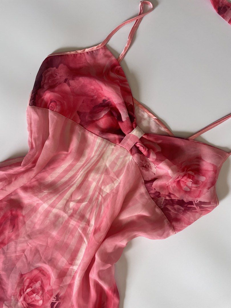 Satin floral slip dress (Category: Dresses) located in Aroroy. Submitted by good.race (Listing ID 1470540200, Image 2). Description: vouch me on my ig acc: g.racehph floral satin babydoll mini slip dress: adjustable straps; w/ a matching tie-string;.